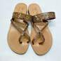Nana Positano Leather Toe Wrap Sandals Brown 7.5 image number 5