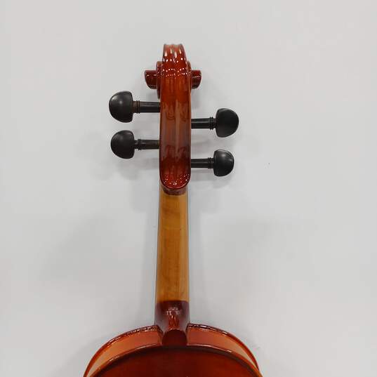 Wooden 4 String Acoustic Violin w/Case and Accessories image number 5