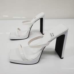 Jeffrey Campbell Women's Hustler White Platform Sandals Size 9.5 alternative image