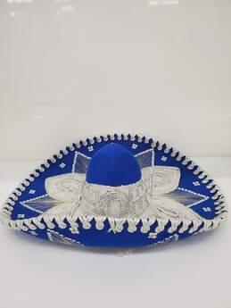 Salazar Yepez Blue & Silver Sombrero Size-21 Used