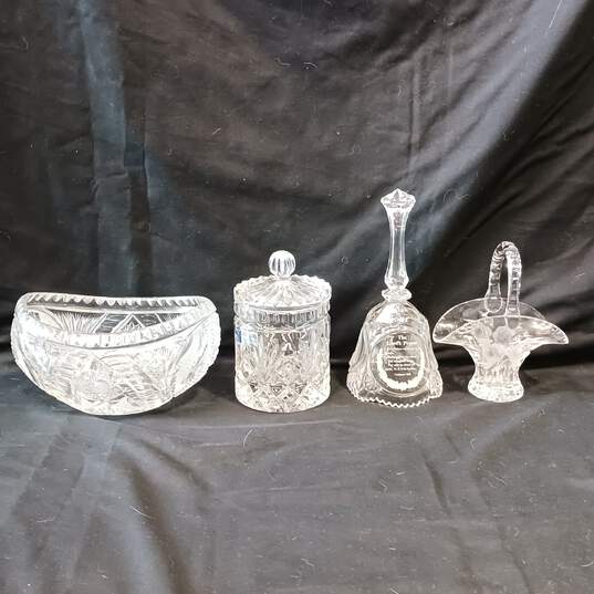 Bundle of 4 Crystal Serving Pieces image number 1