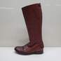 FRYE Melissa Zip Back Boot Size 8 Antique Cognac Tall Riding Boot image number 3