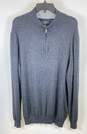 Club Room Mens Blue Cashmere Long Sleeve 1/4 Zip Pullover Sweater Size XL image number 1