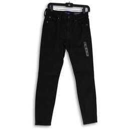 NWT Gap Womens Black Denim Dark Wash Skinny Leggings Jeans Size 6/28