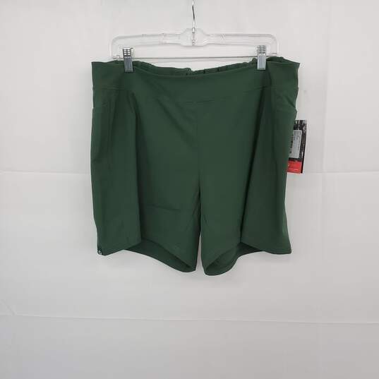 Oiselle Lush Green Long Track Fan Short WM Size 14 NWT image number 1