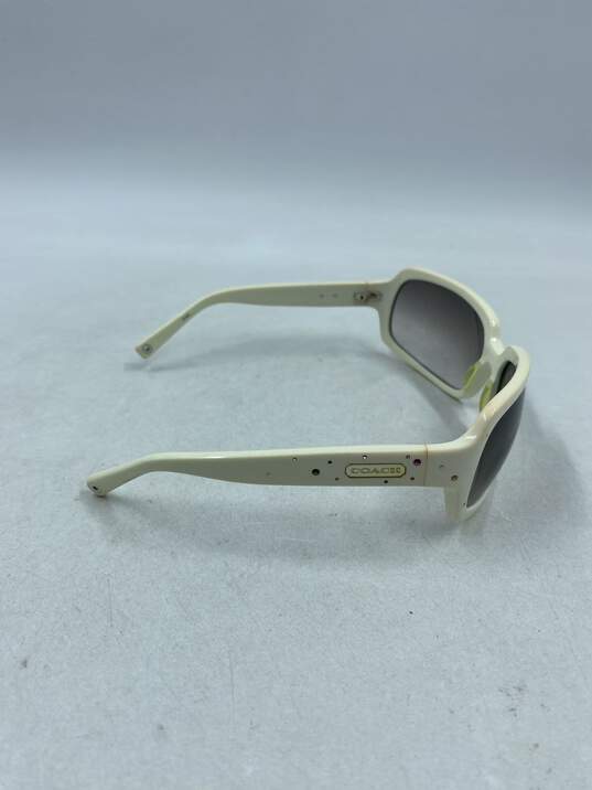 Coach White Sunglasses - Size One Size image number 5