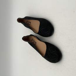 FS/NY Womens Black Animal Print Leather Round Toe Slip On Ballet Flats Size 7.5 alternative image