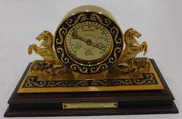 Vintage Franklin Mint Brass National Maritime Historical Society Desk Barometer
