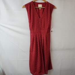 ModCloth Red Sleeveless Midi Dress Women's SM