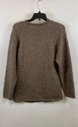 Armani Exchange Womens Brown Long Sleeve Cable Knit Pullover Sweater Size Small alternative image