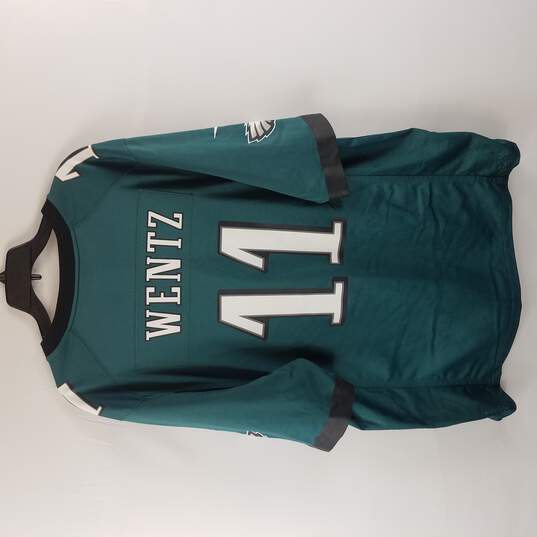 Nike Mens Green NFL Short Sleeve Athletic Shirt Eagles Wentz #11 XXL image number 2