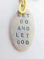 Kathy Bransfield & Artisan 925 & Brass Let Go & Let God Heart & Cross Religious Pendant Necklaces 13.2g image number 5