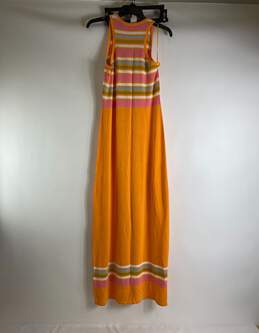 Trina Turk Orange Striped Tank Top Dress XS alternative image