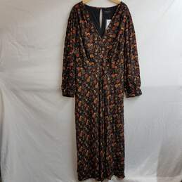 Lane Bryant Printed Long Sleeve Maxi Dress - Size 28