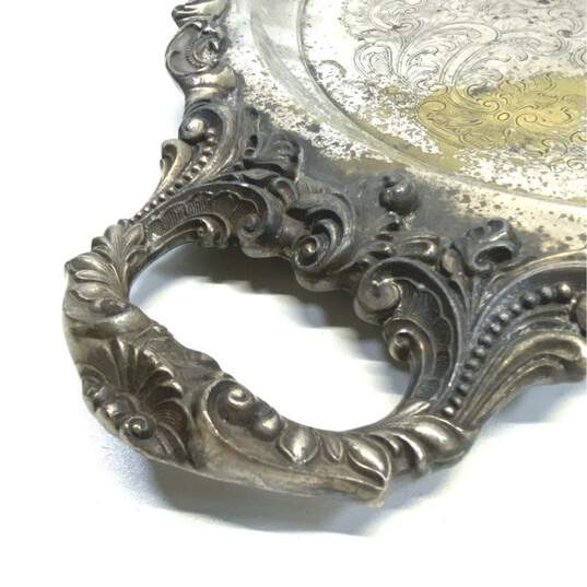 Baroque by Wallace 24 inch Rococo Serving Silver Platter /Tray image number 2