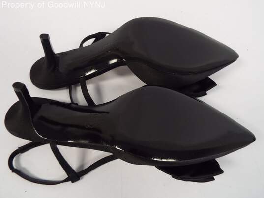 Nina Women's Pointed Ribbon Toe Heels Black Size 9.5M image number 4