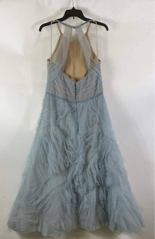 Marchesa Notte Blue Ruffle Dress - Size 14 image number 4