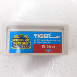 1998 Tiger Wheel of Fortune game with 2 game cartridges alternative image