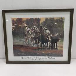 Framed & Signed 1996 The River Crossing By Alex Fortes