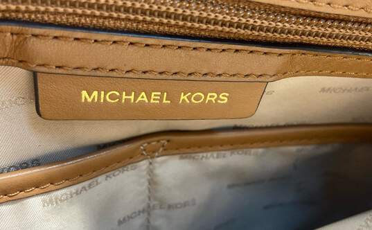 Michael Kors Jet Set Brown Signature Canvas Tote Bag image number 6