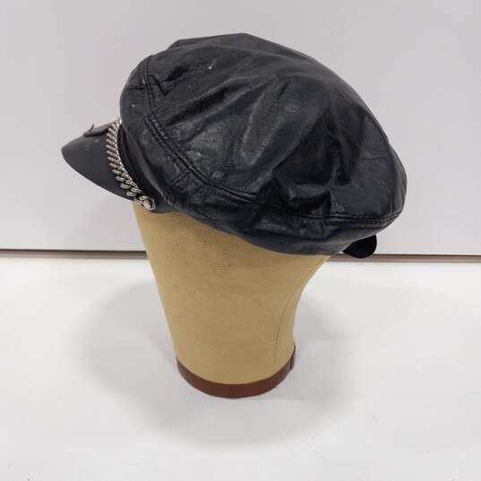 Harley Davidson Leather Hat Size S-M image number 3