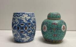 Oriental Influence Home Decorative Porcelain Spice Jar / Garden Seat