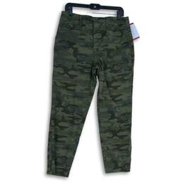 NWT Social Standard by Sanctuary Womens Logan Green Camouflage Ankle Pants 14