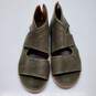 P. Monjo Women's Sandal Leather Olive Green Size 37.5 image number 1