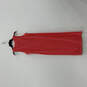 NWT Womens Red Split Neck Sleeveless Side Slit Pullover Maxi Dress Size S image number 1