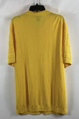 Prestige Mens Yellow Short Sleeve Collared Knitted Polo Shirt Size 3XL alternative image