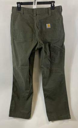 Carhartt Mens Olive Green Relaxed Fit Rugged Flex Flat Front Work Pants Sz 32X30 alternative image