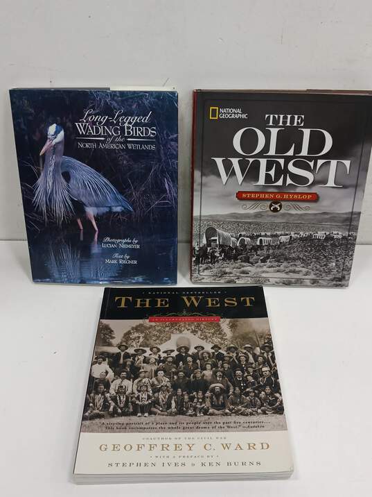 Bundle of 3 Assorted North American Nature & History Hardcover/Paperback Book image number 1