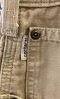 Carhartt Unisex Adults Brown Cotton Loose Fit Carpenter Work Pants Size 34X30 image number 4