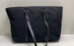 COACH F77012 Black Signature Canvas Travel Weekender Tote Bag
