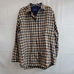 Pendleton Men Multicolor 100% Wool Long Sleeve Collared Button-Down Shirt L