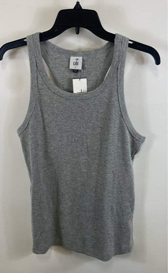 NWT Cabi Womens 6141 Gray Heather Racerback Stretch Pullover Tank Top Size Small image number 1