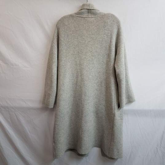 Madewell merino wool light gray open front duster cardigan XS image number 3