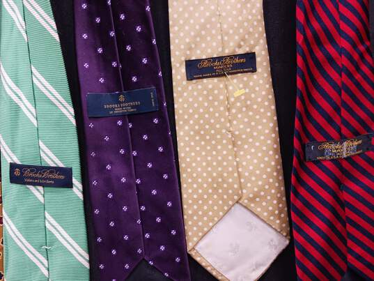 Bundle of 10 Assorted Brooks Brothers Men's Neck Ties image number 5