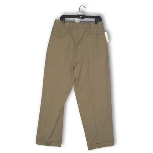 NWT Polo Ralph Lauren Mens Dress Pants Pleated Slash Pocket Khaki Sz 38W/30L image number 2