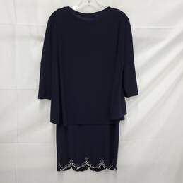 NWT Joseph Ribkoff WM's Midnight Blue Cocktail Dress Size 8 alternative image