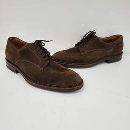 Gravati By Mario's MN's Brown Suede Lace Up Dress Shoes Size 9M alternative image