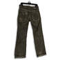 Mens Brown Denim Medium Wash Distressed Straight Leg Jeans Size 30x34 image number 2