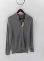 Haggar Men's Quarter Zip Up Knit Sweater-Grey-Sz Medium With Tag image number 1