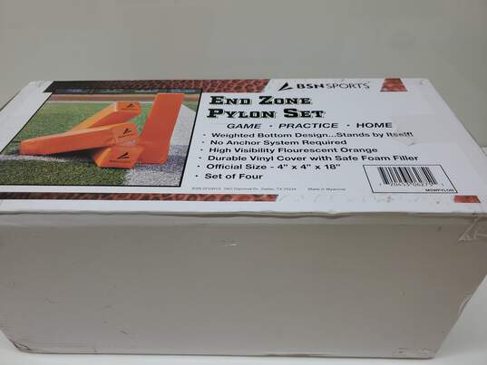 BSN Sports Untested Sealed* End Zone Pylon 4 Pc Set IOB image number 3