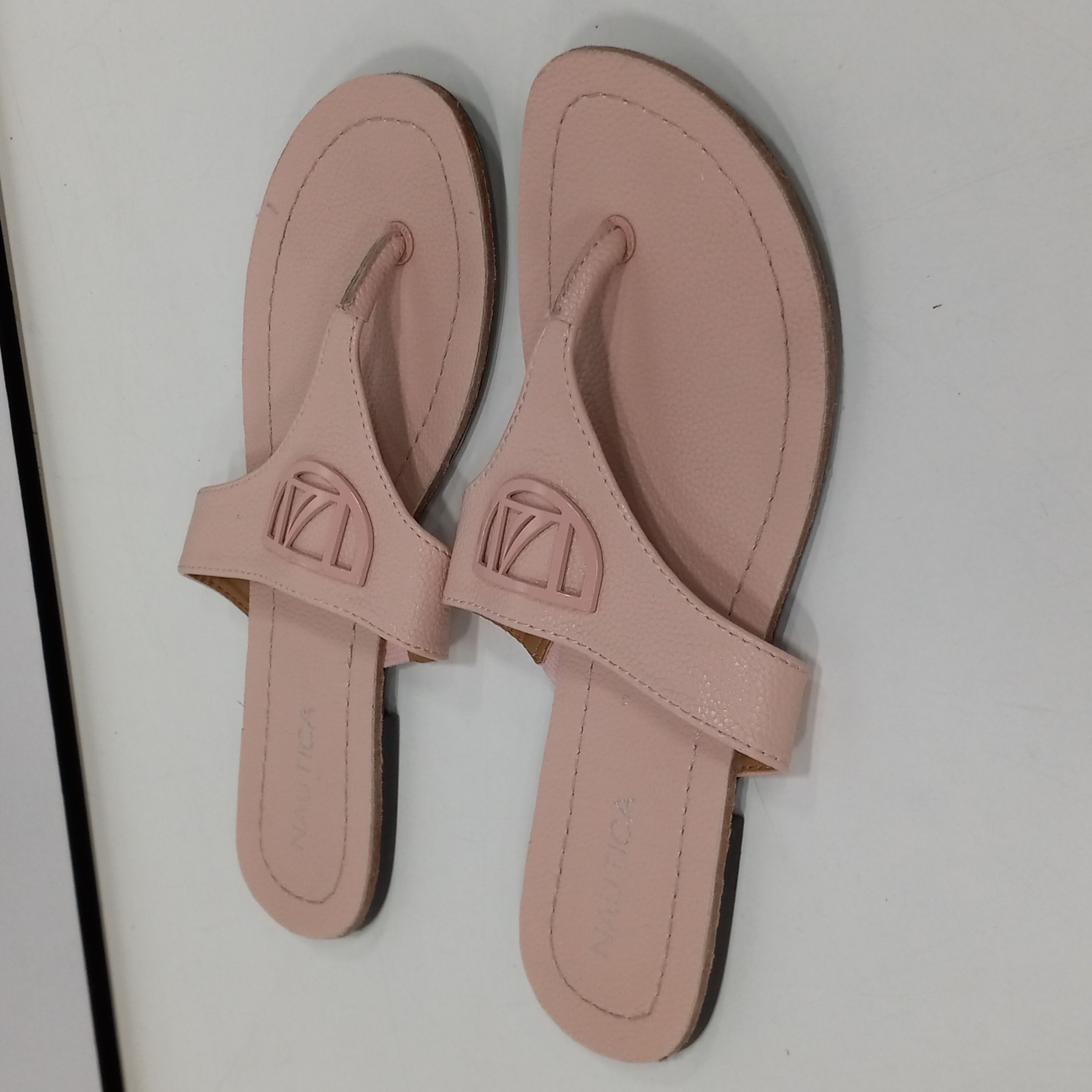 Nautica Pink flip flops with transparent soles,Size 7 | Pink flip flops,  Slip on sandal, Shoes