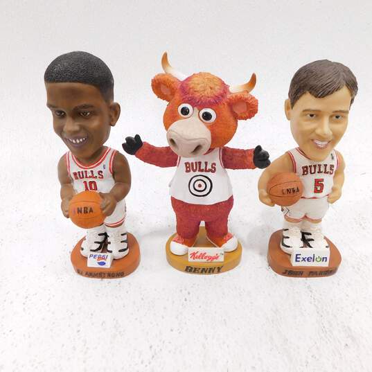 NBA Chicago Bulls Player Team Autograph Bobbleheads Memorabilia Mixed Lot image number 9