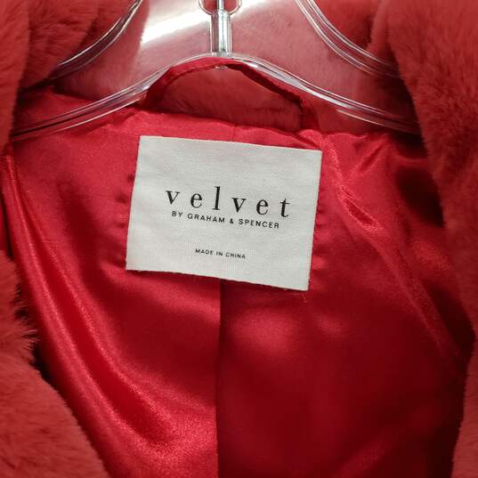 Velvet by Graham & Spencer Raquel Faux Fur Jacket Sz XL image number 2