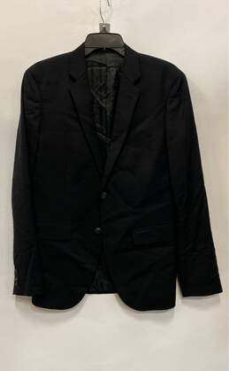 NWT Lucky Mens Black Pocket Long Sleeve Collared Blazer Jacket Size Small
