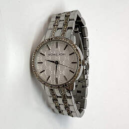 Designer Michael Kors MK3148 Silver-Tone Rhinestones Quartz Wristwatch alternative image