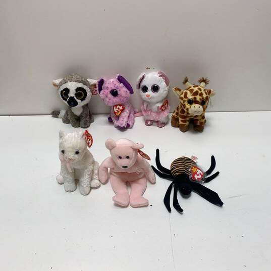 Assorted Ty Beanie Babies Bundle Lot Of 7 With Tags image number 1